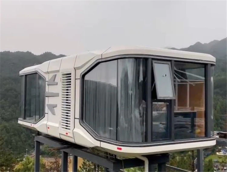 Prefab cheap cabin capsule-house hotel with 2 bedroom 3