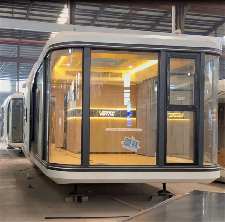 prefab capsule house hotel with bathroom 1